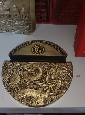 纯铜五路财神招财阵道文化用品招财摆件送礼豪品