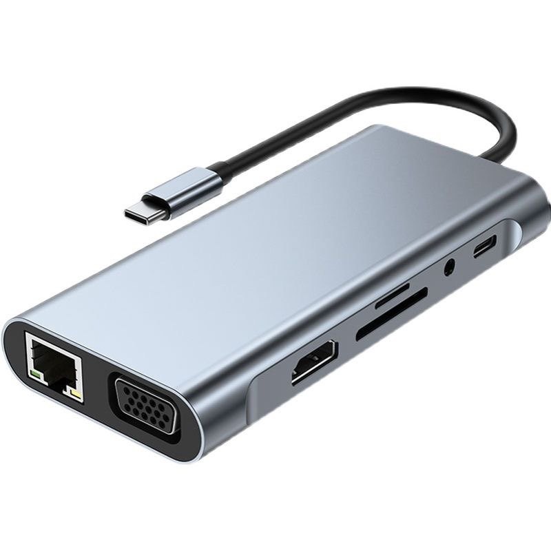 typec拓展坞USB3.0适用苹果华为联想笔记本电脑hdmi网口VGA视频线