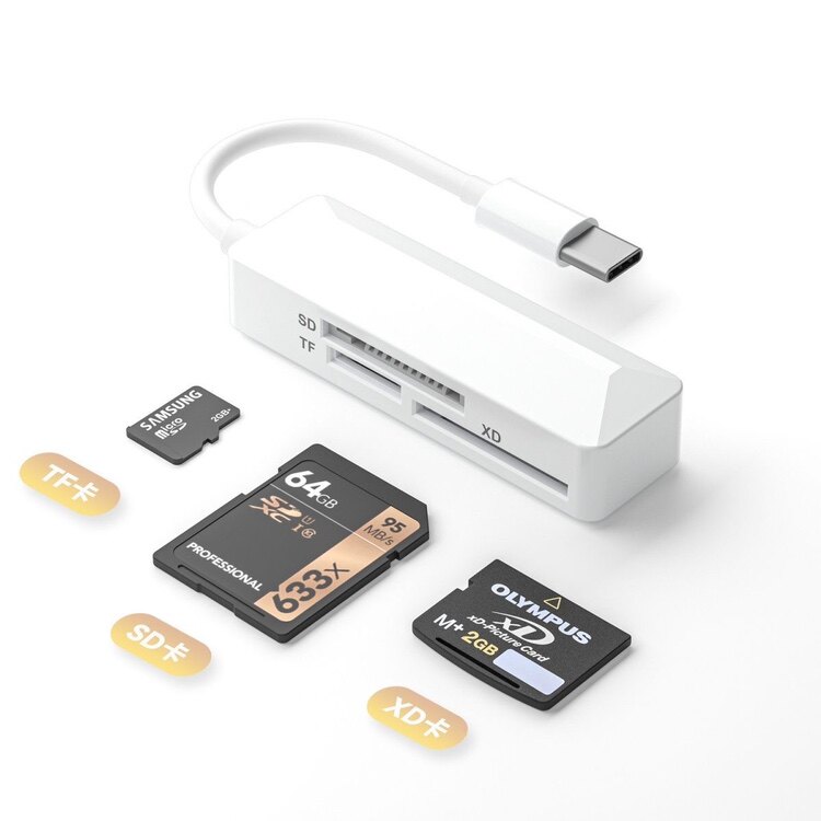 索尼ccd读卡器相机xd内存卡TFSD适用苹果iPad华为手机typec转接头