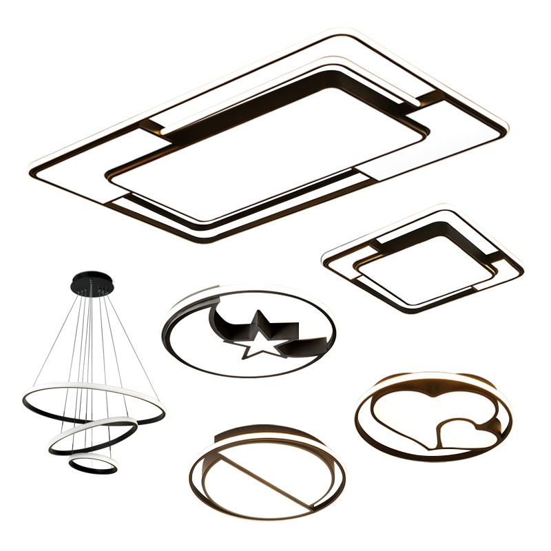 客厅主灯简约现代大气北欧LED吸顶灯长方形家用全屋灯具套餐组合-图3