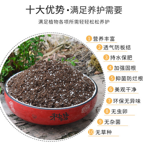 花土通用型家用多肉专用营养土养花种花种菜种植泥土盆栽有机土壤 - 图1