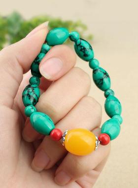 绿松石复古时尚波西米亚手链