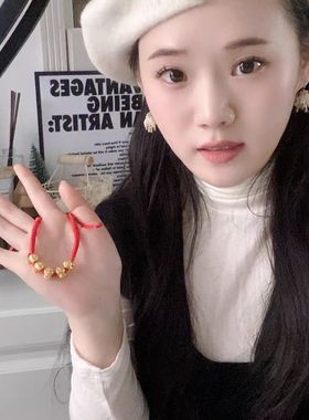 手工编织2025蛇年本命年红绳