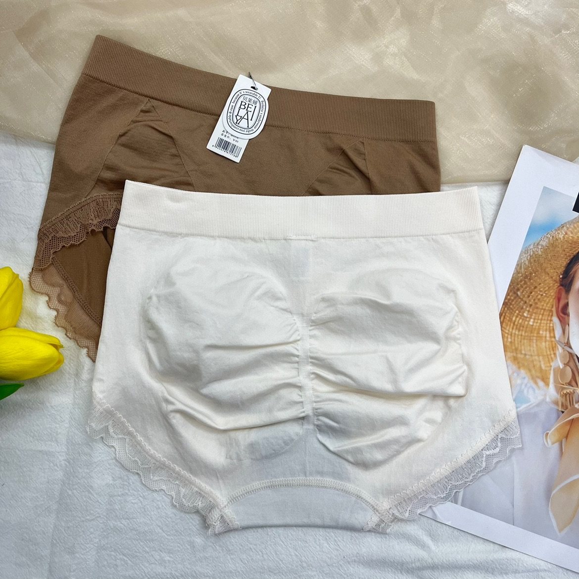 3条包邮贝莱娅1576无缝中腰收腹提臀透气少女蕾丝抗菌档三角短裤,淘宝优惠券,粉丝福利购,淘宝优惠卷