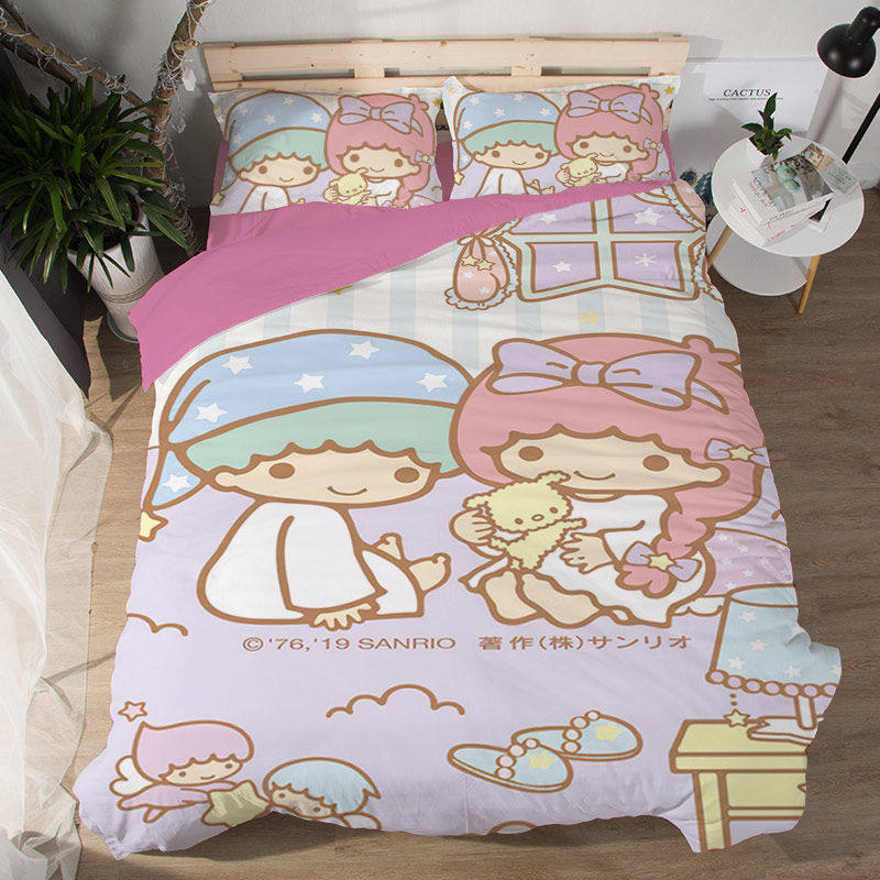 定制库洛米儿童房可爱女孩卡通床品3四件套被套学生宿舍单双人床2,淘宝优惠券,粉丝福利购,淘宝优惠卷