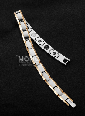 防辐射抗疲劳钛钢保健情侣手链