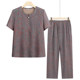Grandma's summer suit, elderly women's clothing, mother's short sleeves