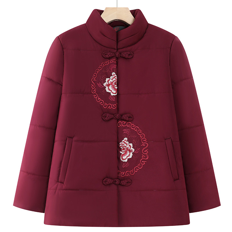 老年人棉衣奶奶冬装外套女加绒绣花棉服妈妈棉袄冬季老太太厚衣服,淘宝优惠券,粉丝福利购,淘宝优惠卷