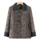 Grandma's autumn and winter coat, middle-aged and elderly women's fleece top