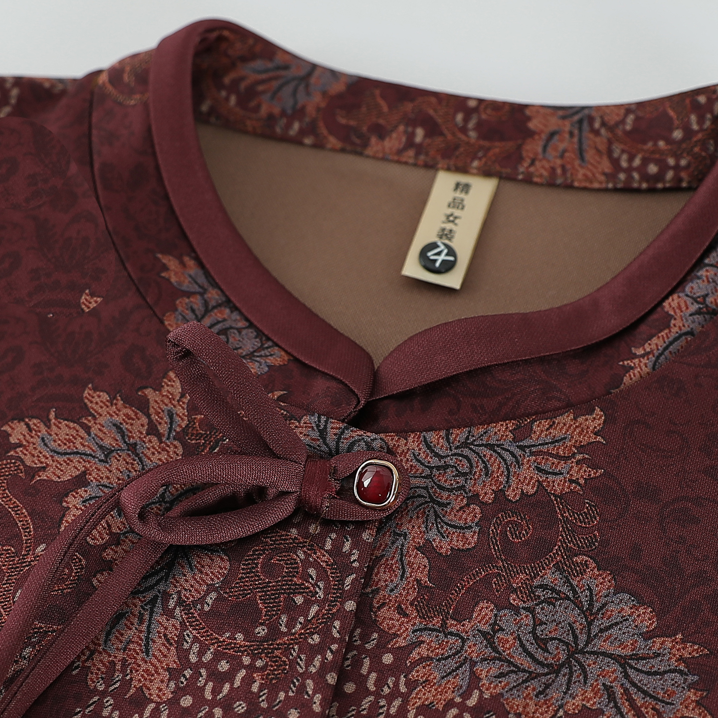 中老年人女秋装套装奶奶衣服长袖新款衬衫妈妈70多岁80老太太开衫 - 图1