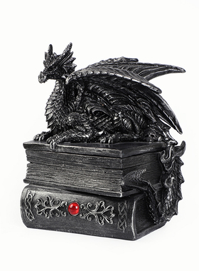 轻奢动漫烟灰缸高级龙形摆件