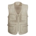 Mùa hè trung niên vest nam kích thước lớn nhiều túi ngoài trời thường mỏng phần cotton lưới vest vest - Áo vest cotton