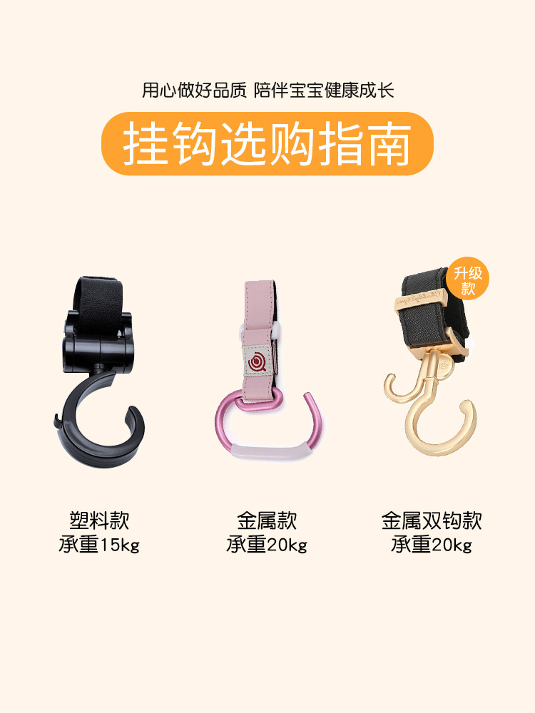 德国alamom婴儿车挂钩360°挂包妈咪包推车婴儿床通用多功能配件,淘宝优惠券,粉丝福利购,淘宝优惠卷