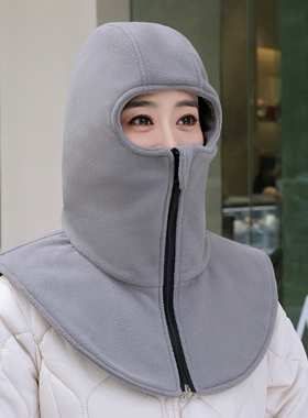 帽子骑车戴头盔男女冬季无帽檐