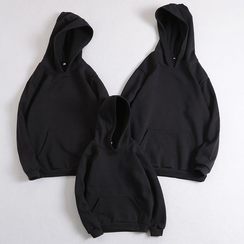 园服工作服绒保暖卫衣 logo 全家福加 红色新年连帽加绒亲子装定制 园服工作服绒保暖卫衣 logo 全家福加 红色新年连帽加绒亲子装定制