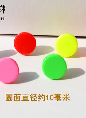 男士耳钉黑色圆形细针潮流