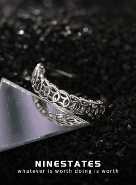 气质食指素圈戒指男女高级感彩金素戒时尚指环小指个性仿黄金尾戒