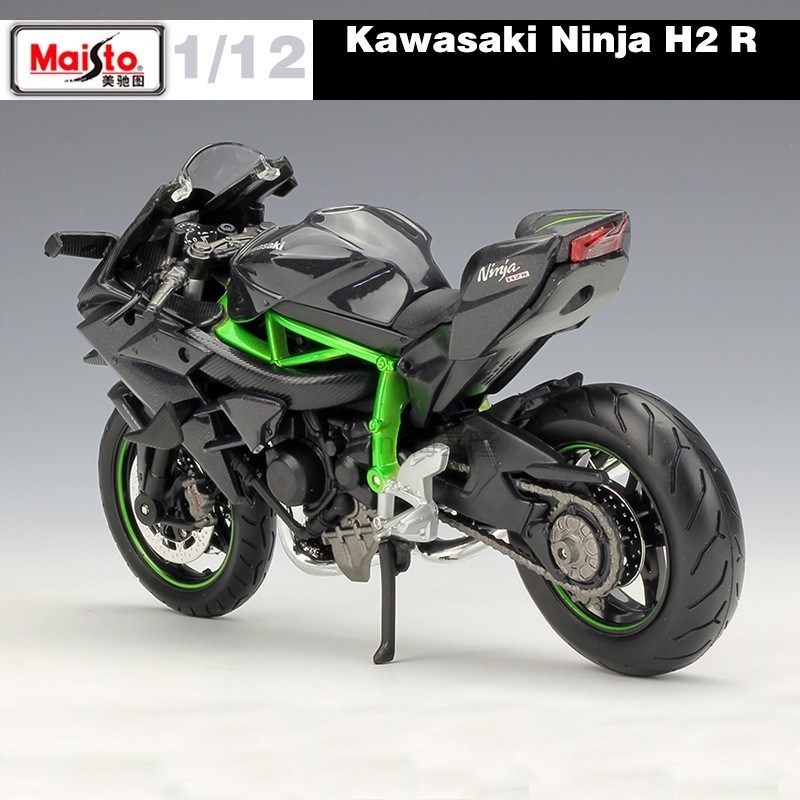 NEW MAISTO 112 Kawasaki Ninja H2R H2 R Motorcycle Diecast M - 图0