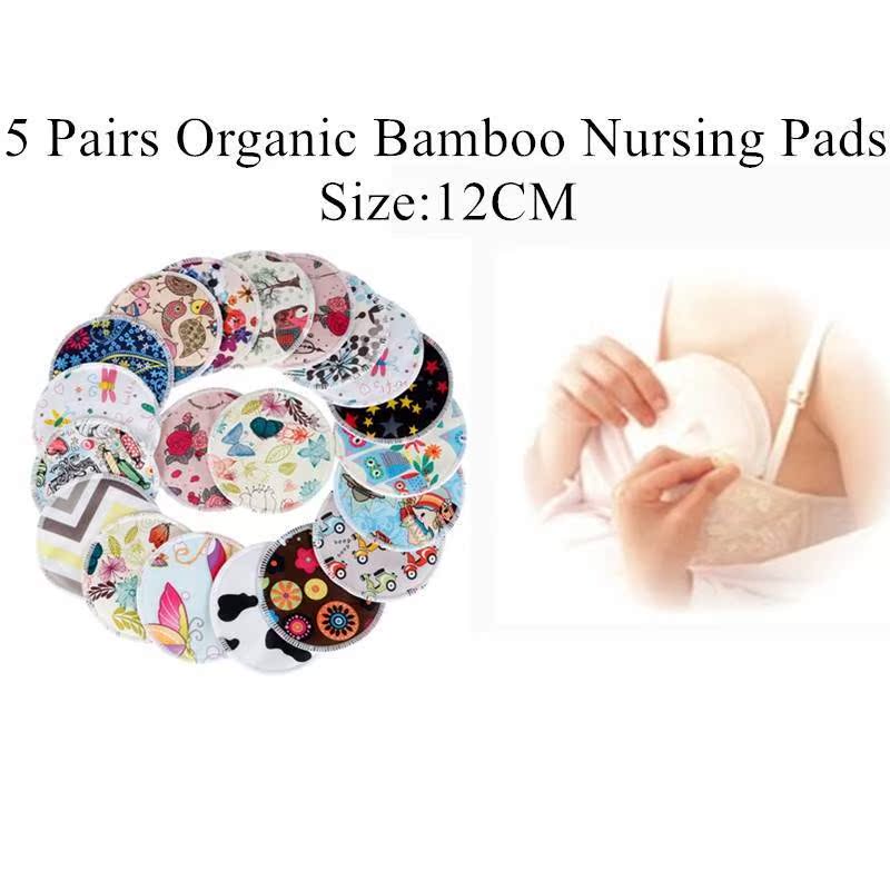 [simfamily] 10PCS Reusable Bamboo Breast Pad Nursing Pads M - 图2