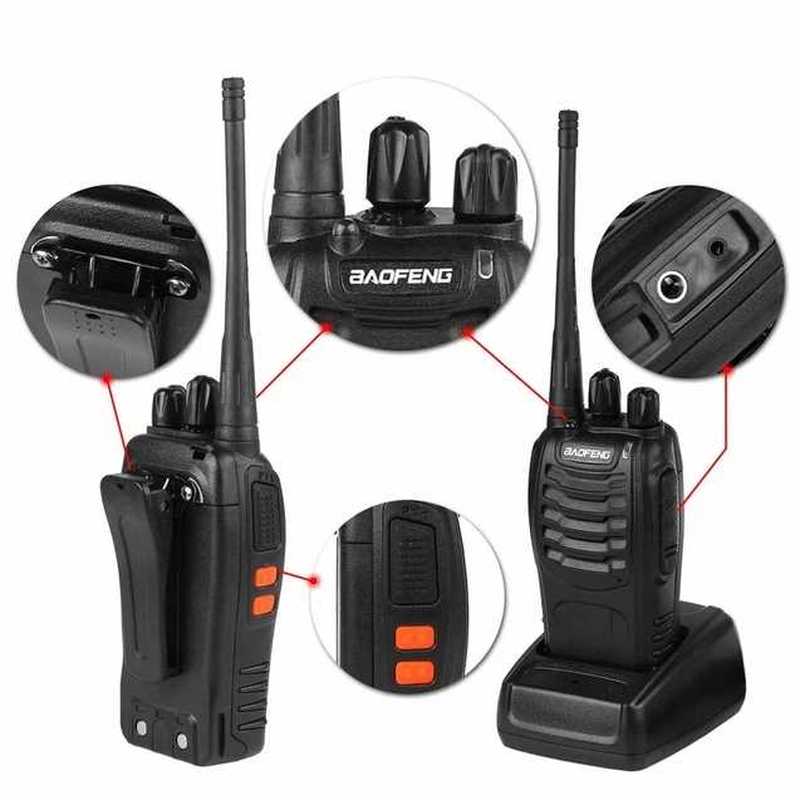 2 PCS Baofeng BF-888S Walkie Talkie bf 888s 5W Portable cb h - 图1