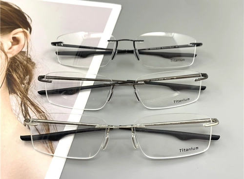 Ultra Light Pure Titanium Learless Ox3122 Мужчины и женские бокалы миопий