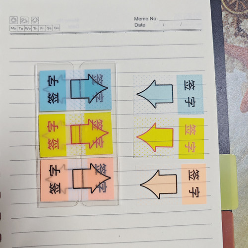 please sign here签字签名指示贴便利贴办公索引贴文件资料标签贴 - 图1
