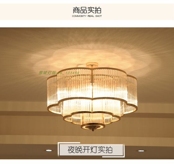 Golden Bedroom Crystal Lamp Zen Iron Special Offer