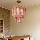 Murano pink new living room lamp retro bedroom chandelier French mid-century style villa restaurant designer lamps