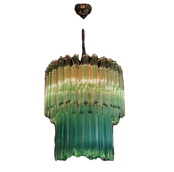 Living room villa light luxury designer Italian chandelier glass