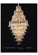 Duplex floor chandelier living room light luxury