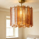 2026 new gradient glass chandelier American retro villa design bedroom bedside lamp model room decorative lamps