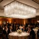 Crystal lamps for banquet rooms, light luxury square modern ceiling lamps, atmospheric engineering lamps for hotel clubs