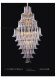 Duplex floor chandelier living room light luxury