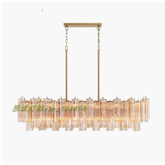 French living room lamp light luxury handmade glass hall main lamp American retro chandelier medieval designer villa