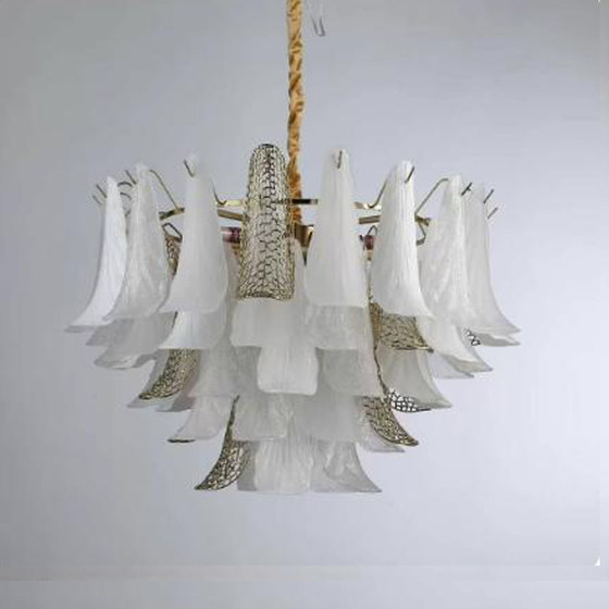 American designer French light luxury glass living room main chandelier creative art villa bedroom art banquet light