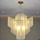 Villa restaurant glass duplex building hollow crystal chandelier