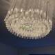 French Murano Murano handmade crystal glass chandelier light luxury middle-aged restaurant bedroom study living room lamp