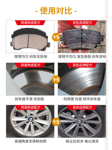 北汽E系列E130 E150 EC3 EV160 EC180 EC200EC220前后陶瓷刹车片-图3