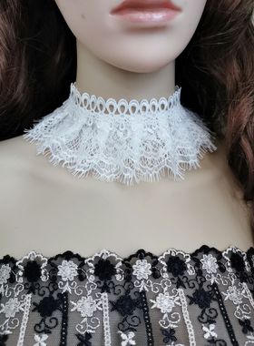 韩版项链哥特蕾丝锁骨链女