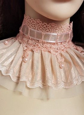 哥特围脖锁骨链项圈糖衣泡菜蕾丝