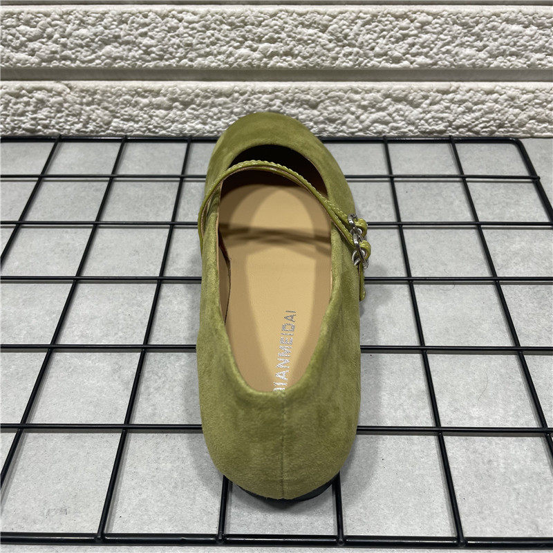 断码处理羊反绒皮韩国芭蕾风一字扣秋季圆头玛丽珍真皮平底单鞋女,淘宝优惠券,粉丝福利购,淘宝优惠卷