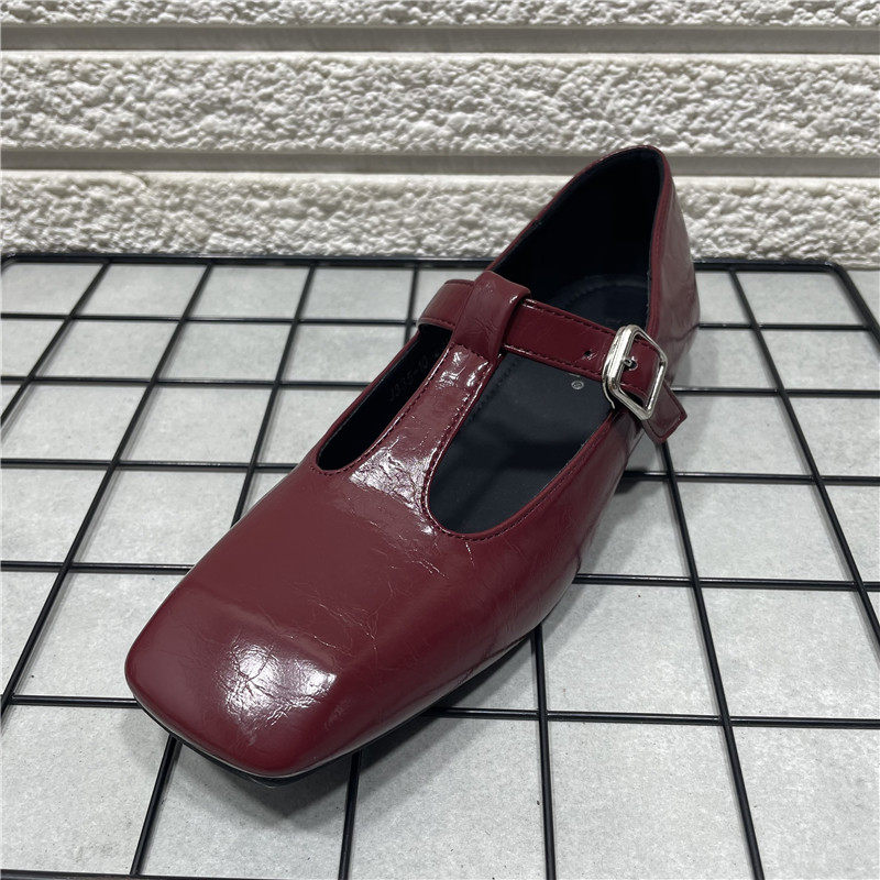 断码处理T型带学院复古温柔方头单鞋女百搭浅口平底玛丽珍鞋子女,淘宝优惠券,粉丝福利购,淘宝优惠卷