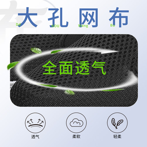 老北京布鞋男夏季网面透气懒人百搭休闲耐磨青年工作平底黑色男鞋 - 图1