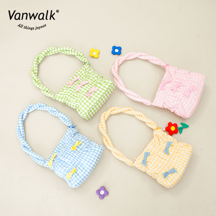 vanwalk郊游系列原创奶油单肩包 出走女士包袋