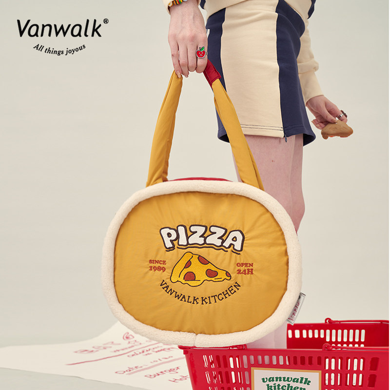 vanwalk复古食物自制可爱女单肩包 出走女士包袋
