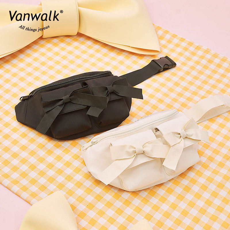 vanwalk野餐系列日系学生休闲包包 出走胸包