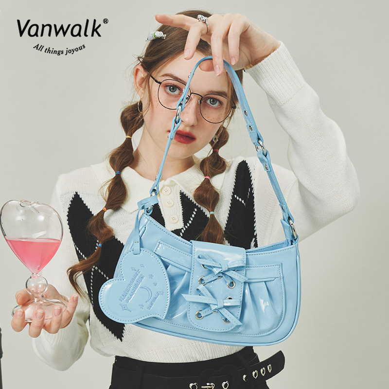 vanwalk魔法学院原创未来感褶皱包 出走女士包袋