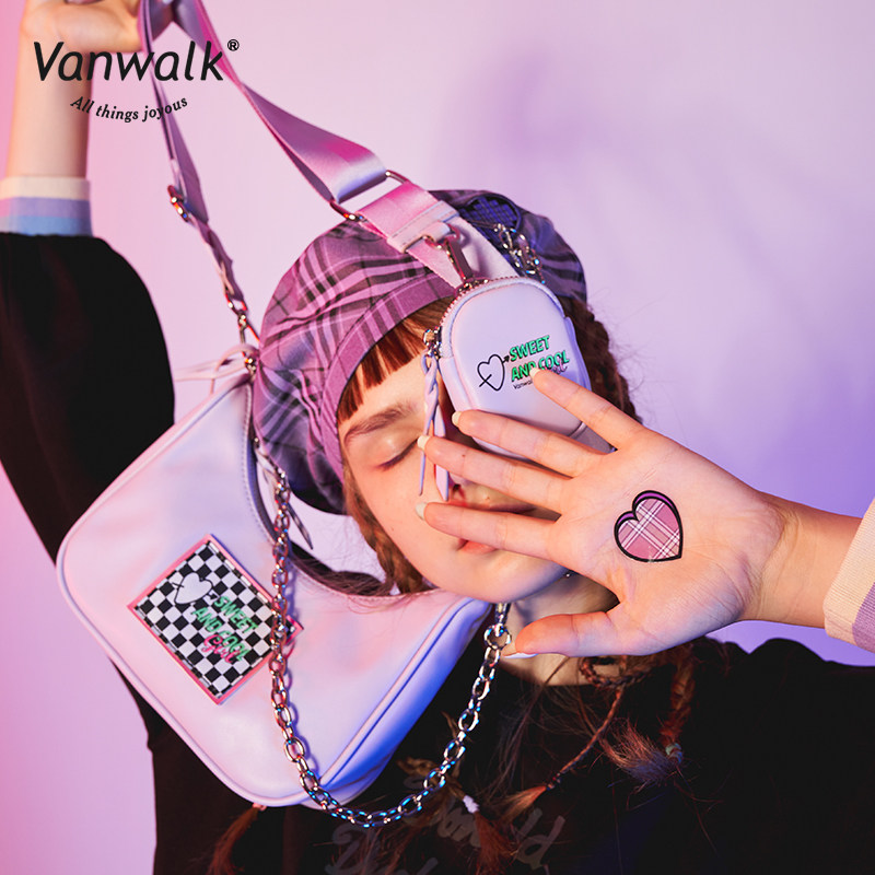 vanwalk甜酷系列千禧年腋下斜挎包 出走女士包袋