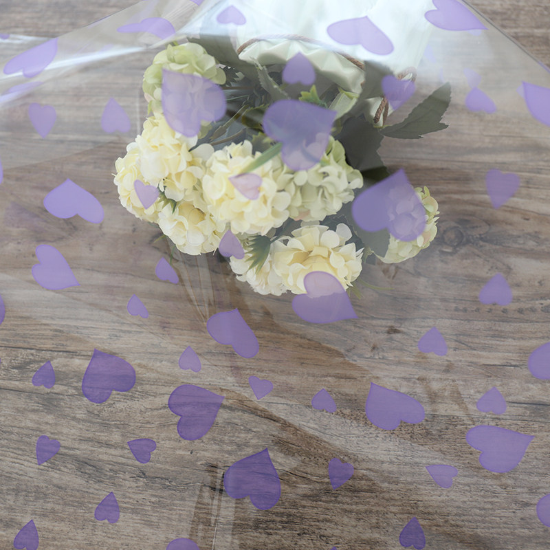 玻璃纸透明塑料包装纸鲜花花艺礼品包花纸情人苹果印花透明纸材料,淘宝优惠券,粉丝福利购,淘宝优惠卷