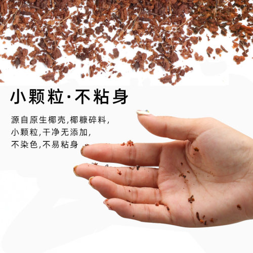陌派寄居蟹小颗粒优质椰糠椰砖～易泡发不易沾身爬宠垫材蜕皮椰土 - 图2